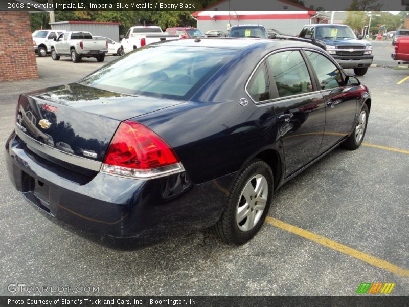 Imperial Blue Metallic / Ebony Black 2008 Chevrolet Impala LS