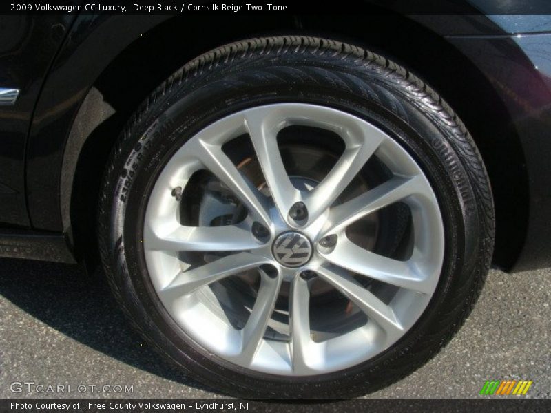 Deep Black / Cornsilk Beige Two-Tone 2009 Volkswagen CC Luxury