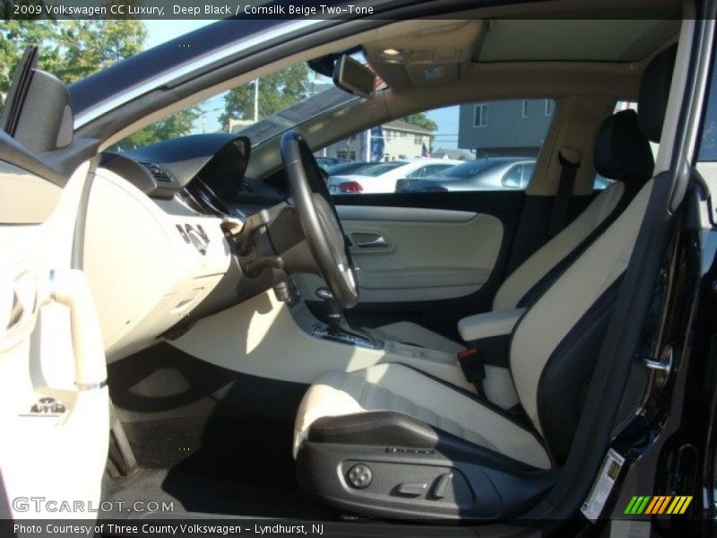 Deep Black / Cornsilk Beige Two-Tone 2009 Volkswagen CC Luxury
