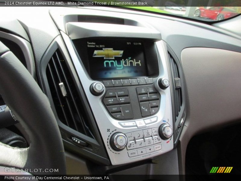 White Diamond Tricoat / Brownstone/Jet Black 2014 Chevrolet Equinox LTZ AWD