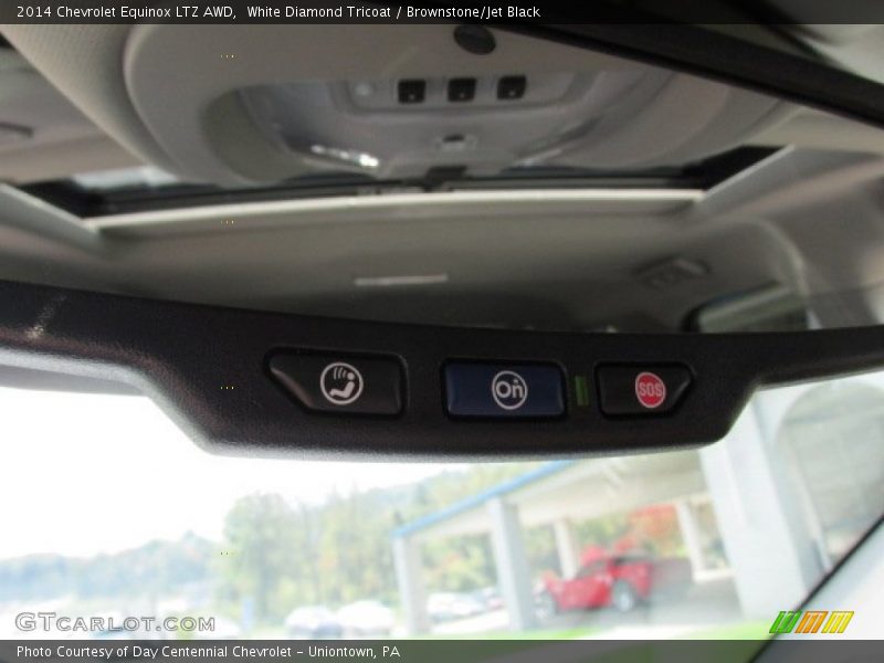 White Diamond Tricoat / Brownstone/Jet Black 2014 Chevrolet Equinox LTZ AWD