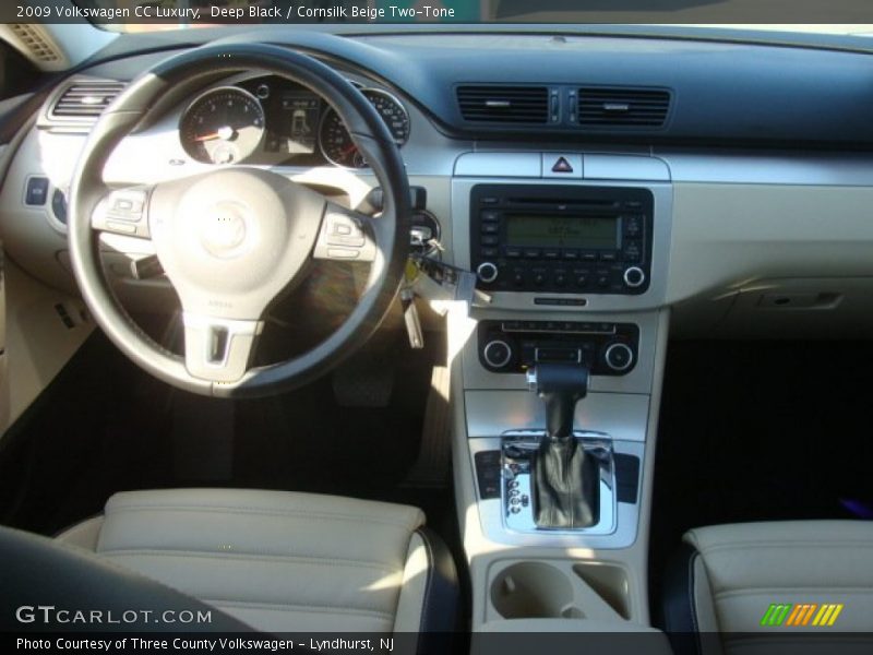 Deep Black / Cornsilk Beige Two-Tone 2009 Volkswagen CC Luxury