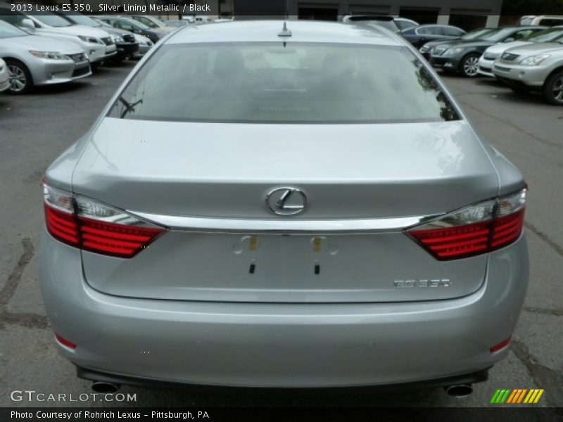 Silver Lining Metallic / Black 2013 Lexus ES 350