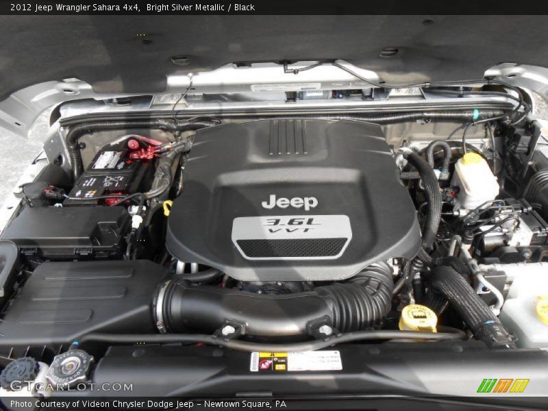 Bright Silver Metallic / Black 2012 Jeep Wrangler Sahara 4x4