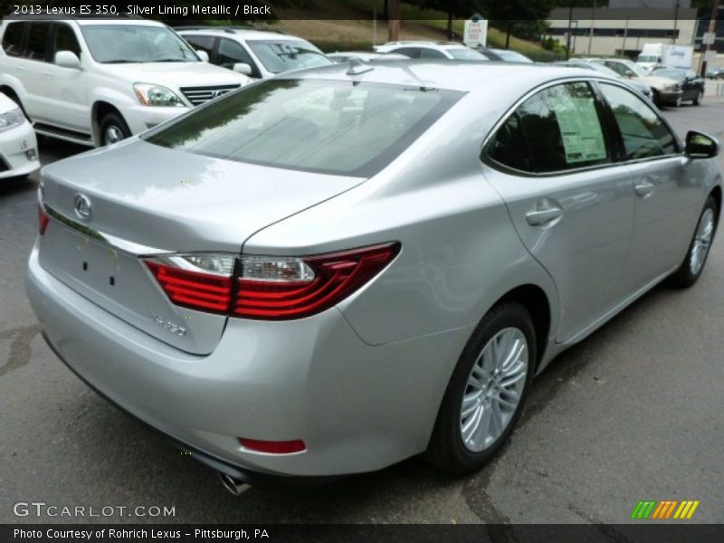 Silver Lining Metallic / Black 2013 Lexus ES 350