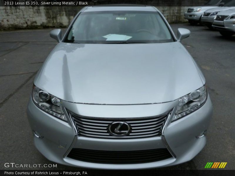 Silver Lining Metallic / Black 2013 Lexus ES 350