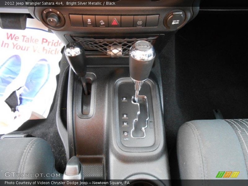 Bright Silver Metallic / Black 2012 Jeep Wrangler Sahara 4x4