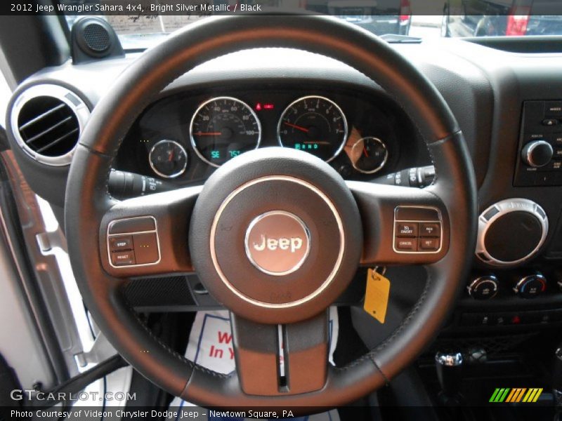 Bright Silver Metallic / Black 2012 Jeep Wrangler Sahara 4x4