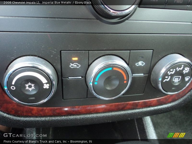 Imperial Blue Metallic / Ebony Black 2008 Chevrolet Impala LS