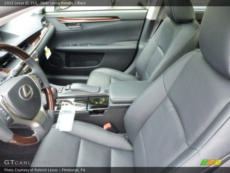 Silver Lining Metallic / Black 2013 Lexus ES 350