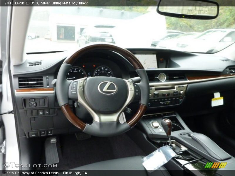 Silver Lining Metallic / Black 2013 Lexus ES 350