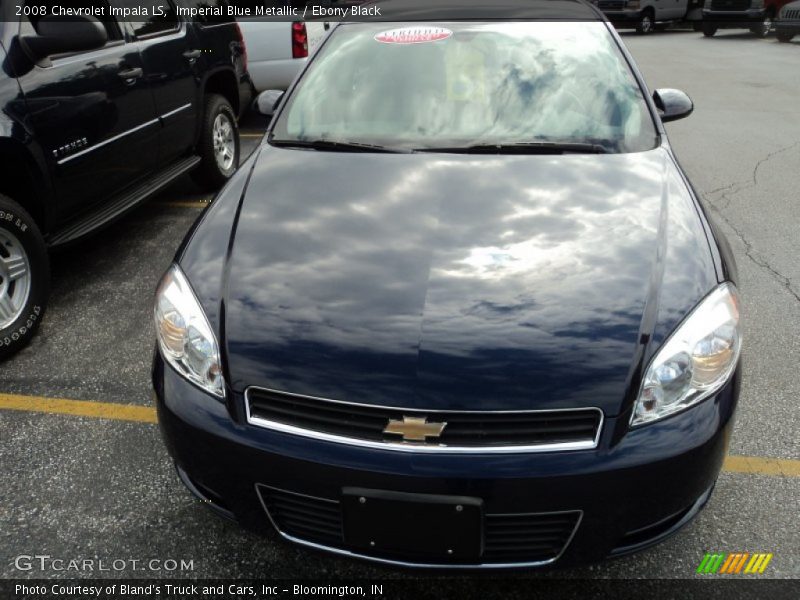Imperial Blue Metallic / Ebony Black 2008 Chevrolet Impala LS