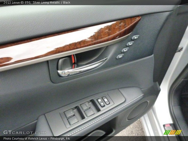 Silver Lining Metallic / Black 2013 Lexus ES 350