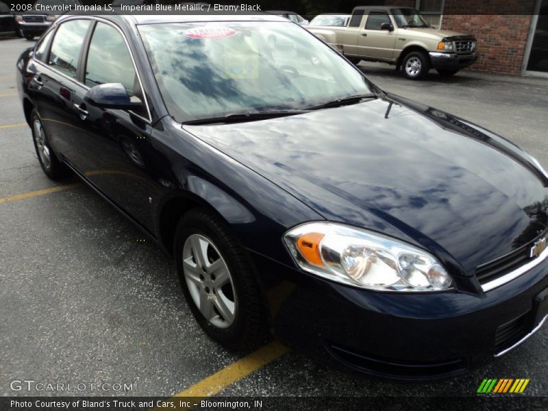 Imperial Blue Metallic / Ebony Black 2008 Chevrolet Impala LS
