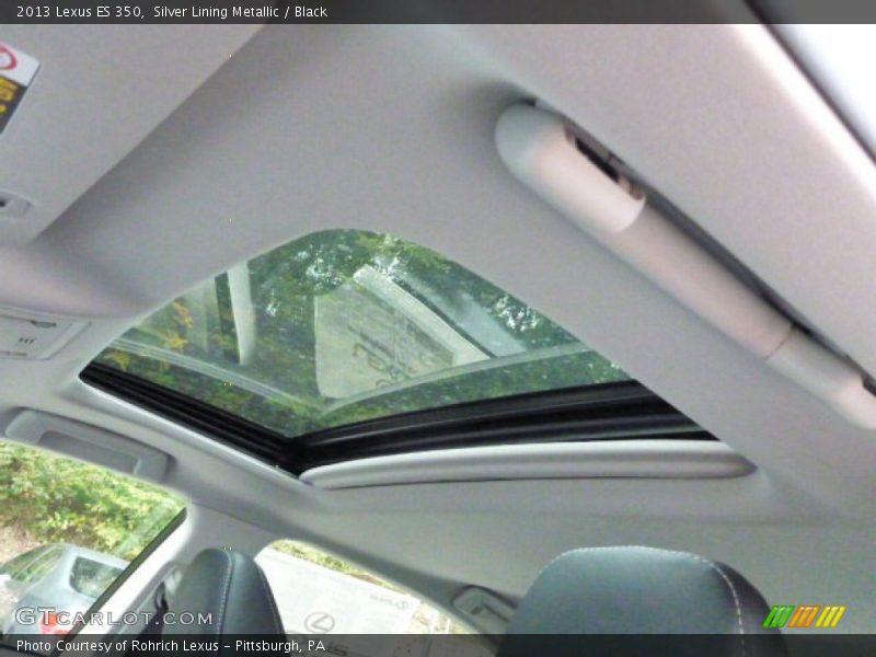 Silver Lining Metallic / Black 2013 Lexus ES 350