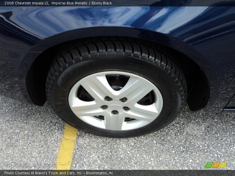 Imperial Blue Metallic / Ebony Black 2008 Chevrolet Impala LS