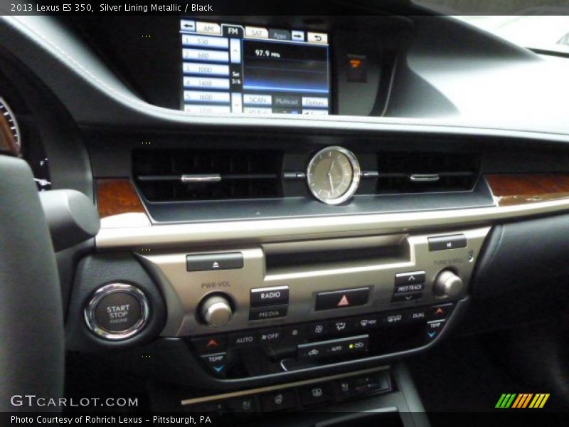 Silver Lining Metallic / Black 2013 Lexus ES 350