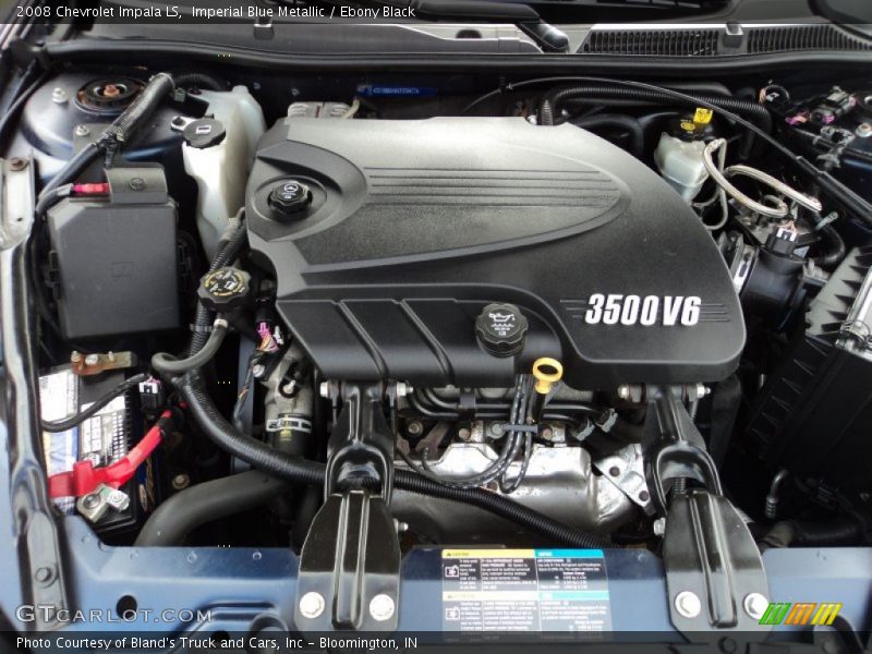 Imperial Blue Metallic / Ebony Black 2008 Chevrolet Impala LS