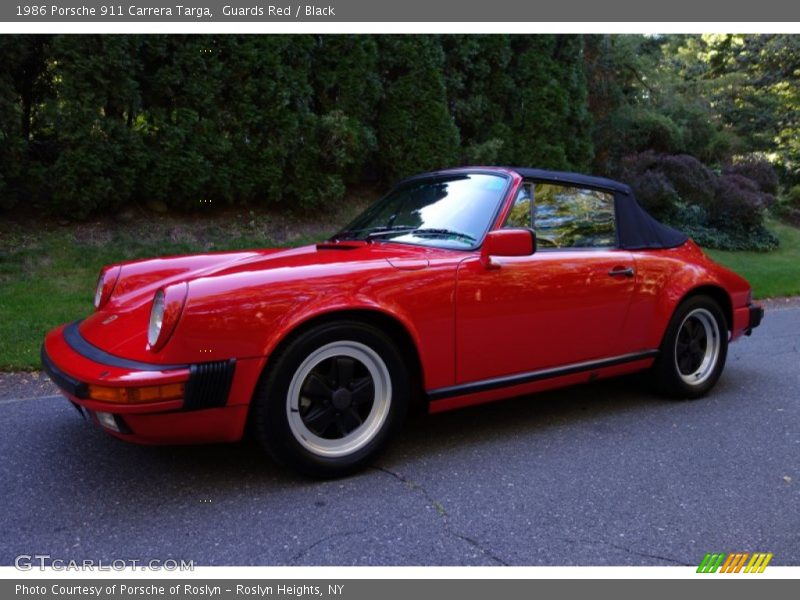 Guards Red / Black 1986 Porsche 911 Carrera Targa