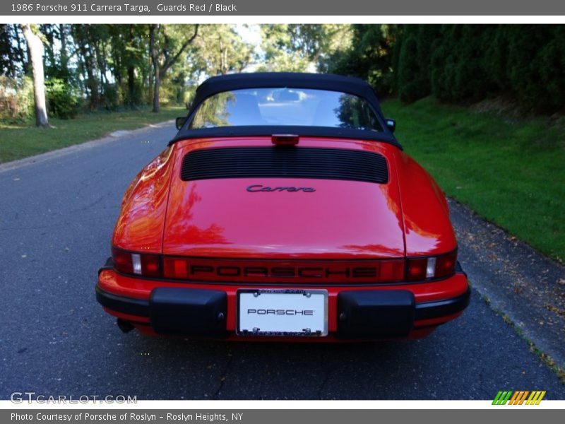 Guards Red / Black 1986 Porsche 911 Carrera Targa