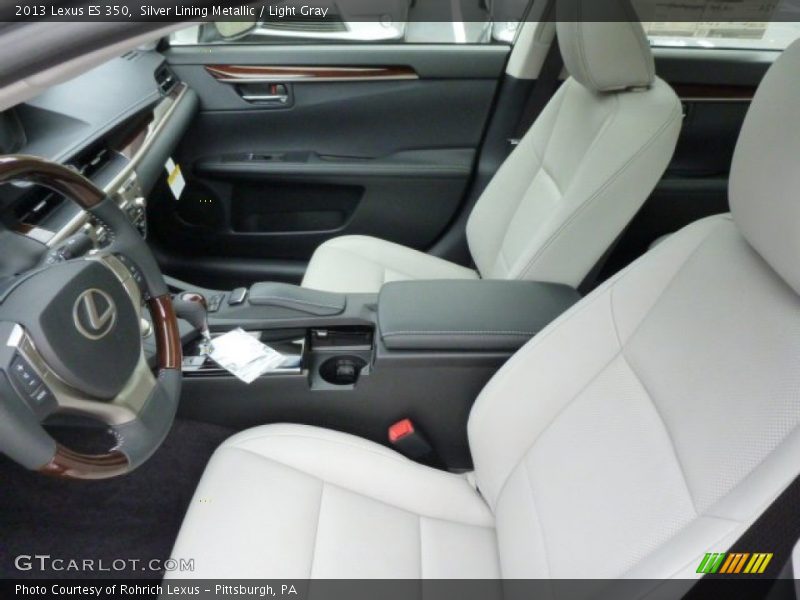 Silver Lining Metallic / Light Gray 2013 Lexus ES 350