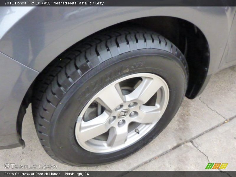 Polished Metal Metallic / Gray 2011 Honda Pilot EX 4WD