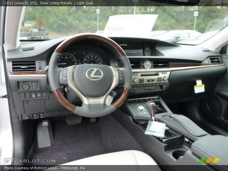Silver Lining Metallic / Light Gray 2013 Lexus ES 350