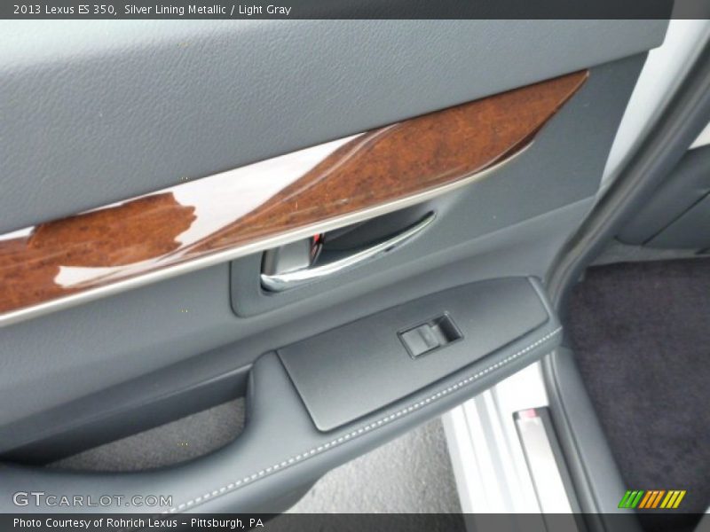 Silver Lining Metallic / Light Gray 2013 Lexus ES 350
