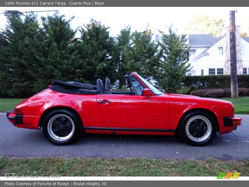 Guards Red / Black 1986 Porsche 911 Carrera Targa