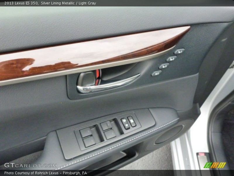 Silver Lining Metallic / Light Gray 2013 Lexus ES 350