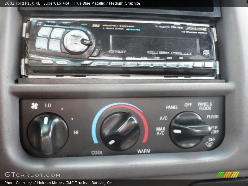 True Blue Metallic / Medium Graphite 2002 Ford F150 XLT SuperCab 4x4