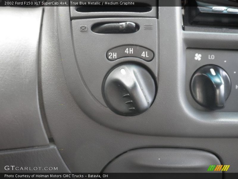 True Blue Metallic / Medium Graphite 2002 Ford F150 XLT SuperCab 4x4