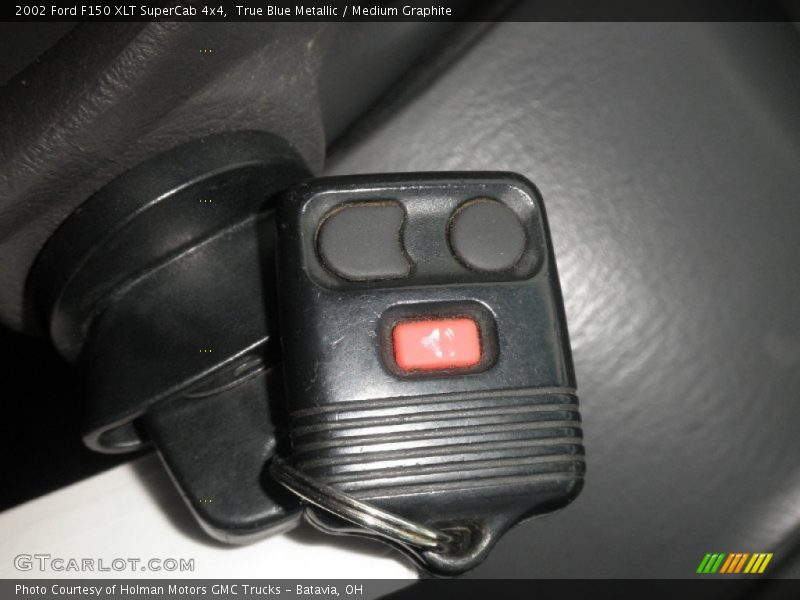 True Blue Metallic / Medium Graphite 2002 Ford F150 XLT SuperCab 4x4
