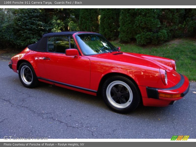 Guards Red / Black 1986 Porsche 911 Carrera Targa