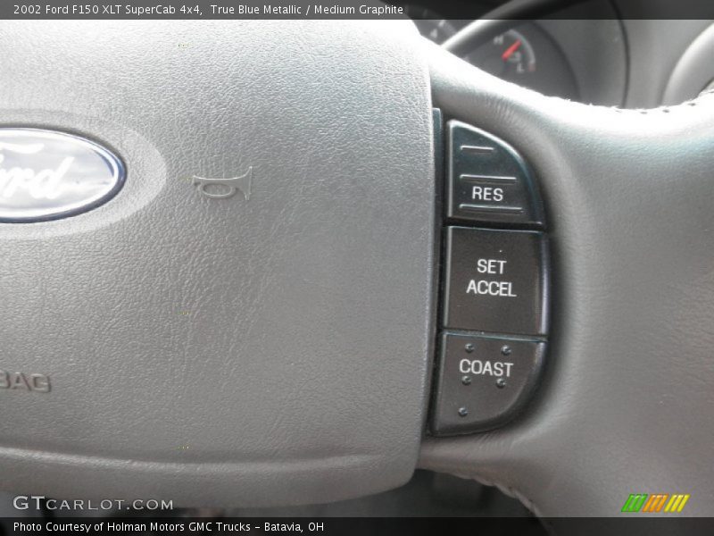True Blue Metallic / Medium Graphite 2002 Ford F150 XLT SuperCab 4x4