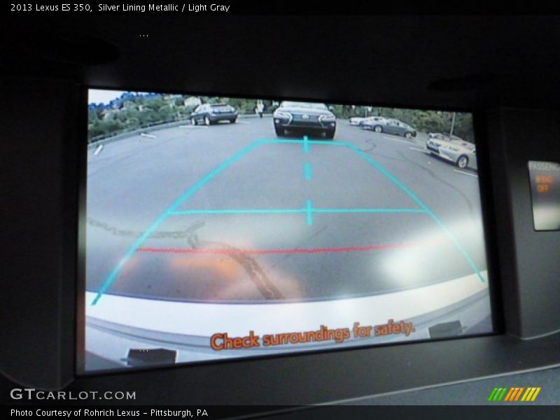 Silver Lining Metallic / Light Gray 2013 Lexus ES 350