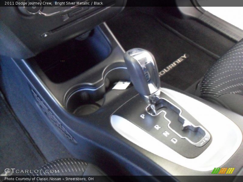 Bright Silver Metallic / Black 2011 Dodge Journey Crew