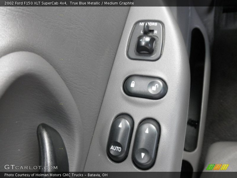 True Blue Metallic / Medium Graphite 2002 Ford F150 XLT SuperCab 4x4