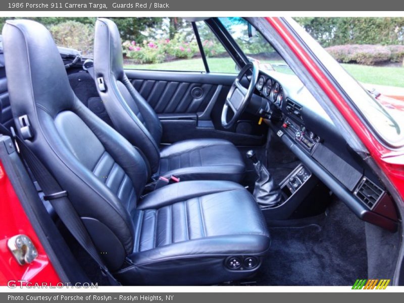 Front Seat of 1986 911 Carrera Targa