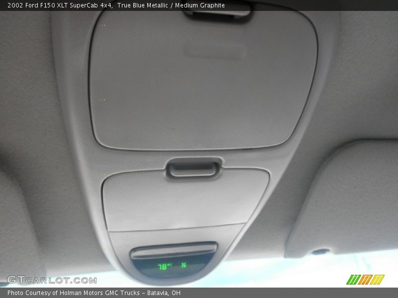 True Blue Metallic / Medium Graphite 2002 Ford F150 XLT SuperCab 4x4