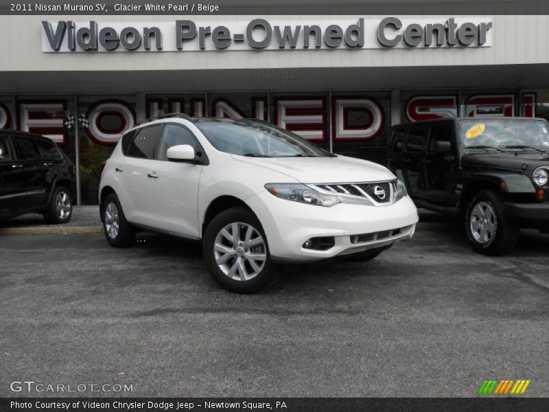 Glacier White Pearl / Beige 2011 Nissan Murano SV