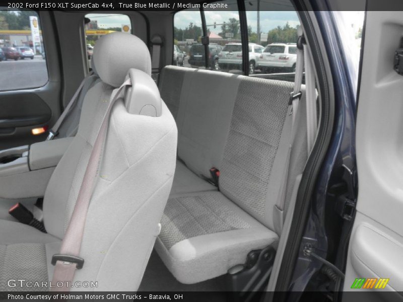 True Blue Metallic / Medium Graphite 2002 Ford F150 XLT SuperCab 4x4