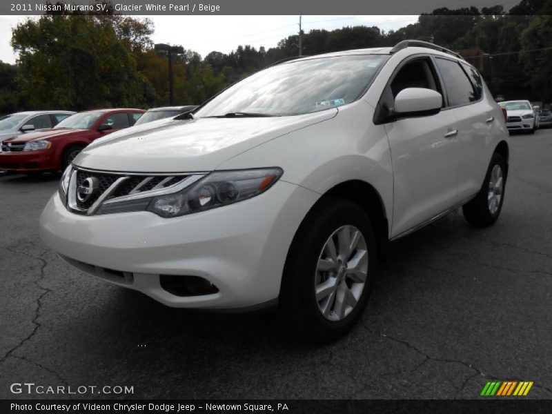 Glacier White Pearl / Beige 2011 Nissan Murano SV