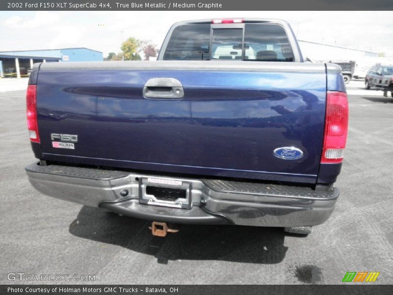 True Blue Metallic / Medium Graphite 2002 Ford F150 XLT SuperCab 4x4