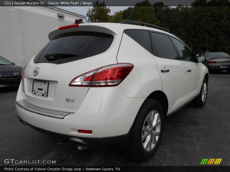 Glacier White Pearl / Beige 2011 Nissan Murano SV