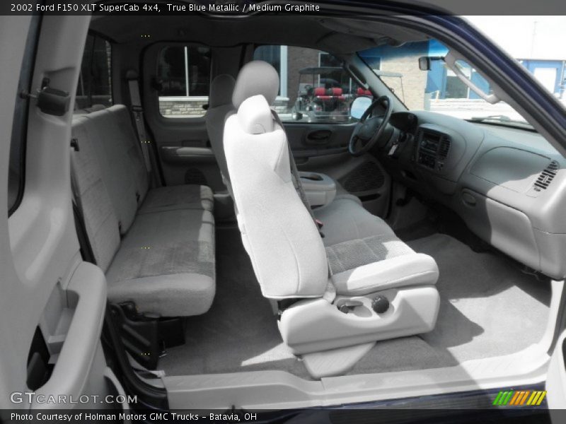 True Blue Metallic / Medium Graphite 2002 Ford F150 XLT SuperCab 4x4