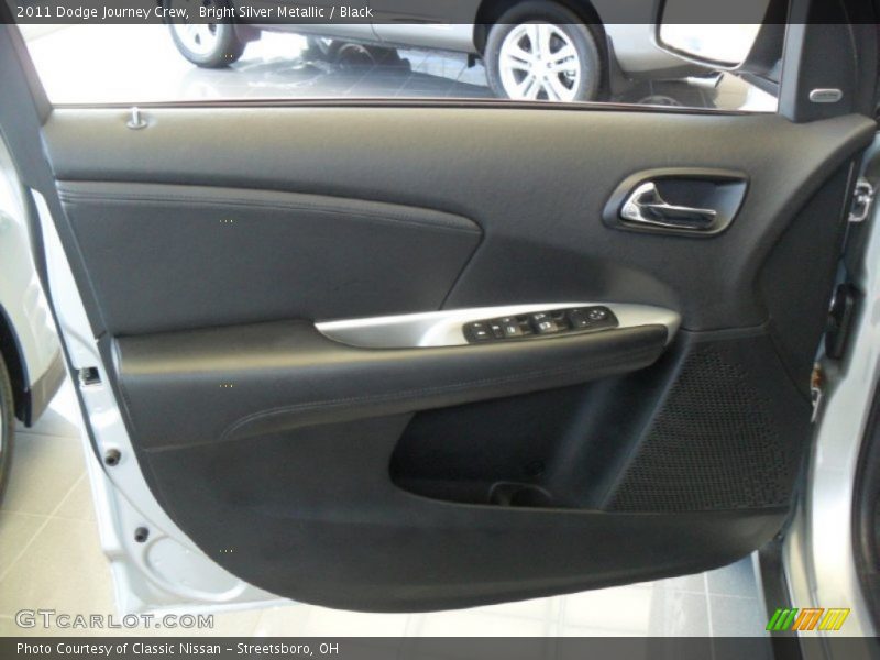 Bright Silver Metallic / Black 2011 Dodge Journey Crew