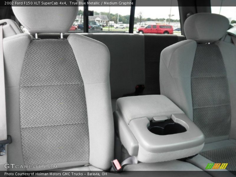 True Blue Metallic / Medium Graphite 2002 Ford F150 XLT SuperCab 4x4