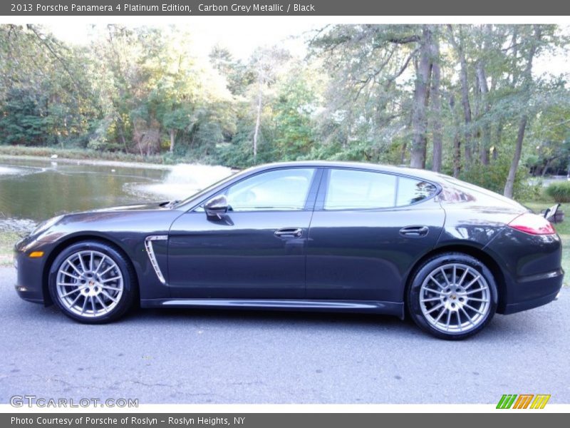 Carbon Grey Metallic / Black 2013 Porsche Panamera 4 Platinum Edition