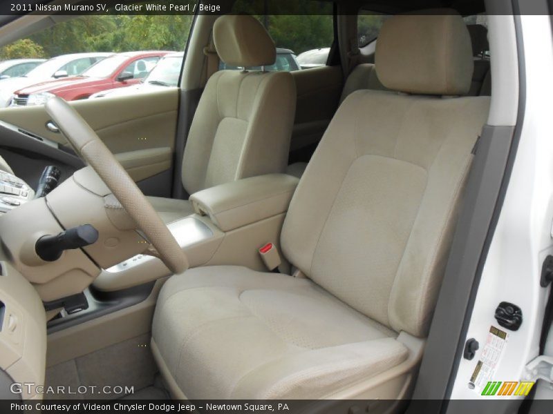 Glacier White Pearl / Beige 2011 Nissan Murano SV